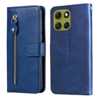 Gangxun - Funda Con Cremallera Para Motorola Moto G86, Carcasa Cartera De Cuero Pu Con Soporte Y Tarjetero