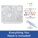 thumbnail image 3 of Set de arte AQUARIUS Peanuts Starry Night Art by Numbers, 3 of 7
