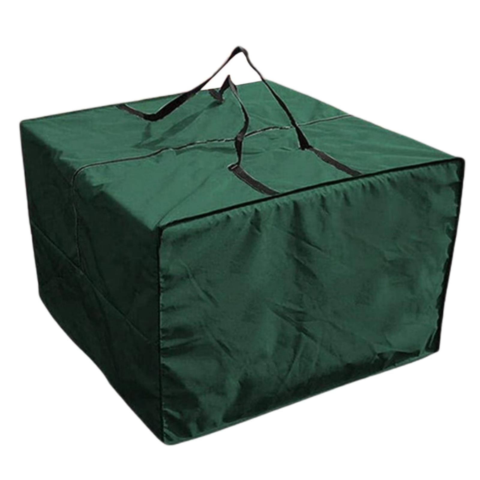 Magideal - Cojín Bolsa De Almacenamiento Bolsa De Protección Cuadrada Con Cremallera Plegable Bolsa De Almacenamiento Grande Para Decoraciones Navideñas Patio Mu Verde
