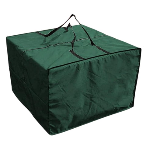 Magideal - Cojín Bolsa De Almacenamiento Bolsa De Protección Cuadrada Con Cremallera Plegable Bolsa De Almacenamiento Grande Para Decoraciones Navideñas Patio Mu Verde