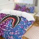 thumbnail image 1 of Abstract Pink Blue Bape Shake Camo Comforter Set Soft 3 Pcs Twin Bedding Sets Thicken for All Season, 1 of 5