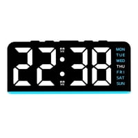 Magideal - Reloj Despertador Digital, Luz Nocturna Led, Elegante Regalo De Cumpleaños, Práctico Y Portátil Reloj Semanal, Multifuncional Para Decorar El Comedor. Luz Azul