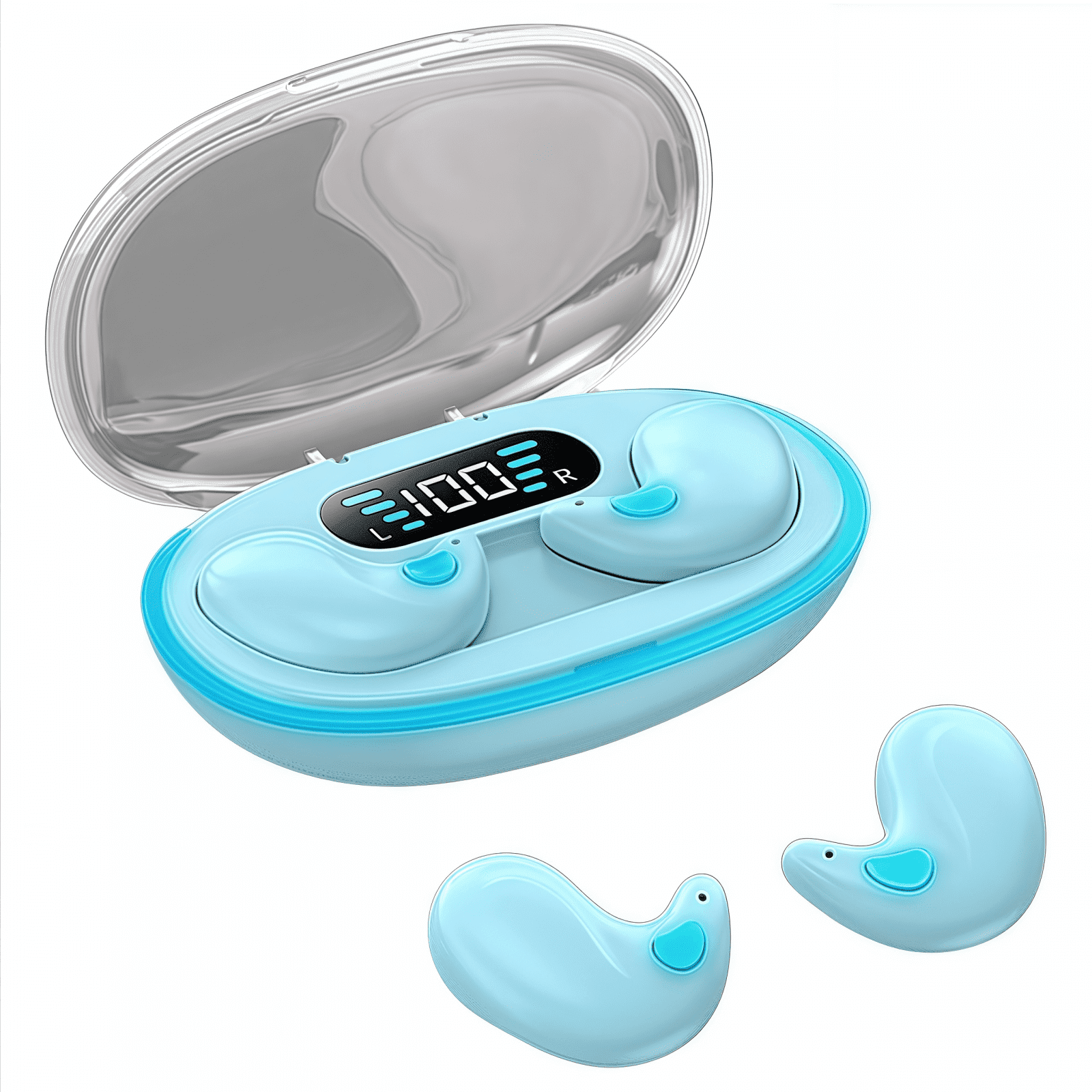 Aaronmei Auriculares Bluetooth Impermeables Tws X55 Azul