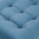 thumbnail image 5 of Set Poufs Wood 2 Cuerpos Felpa Azul Petroleo, 5 of 6