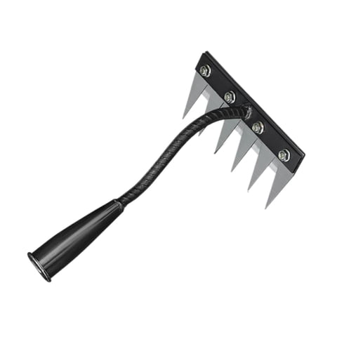 Magideal - Herramienta De Agua De Jardín Herramienta De Remover Herramienta De Servicio Pesado Manejo Ergonómico Herramienta De Extracción De Malezas Para Remojo 6 Dientes