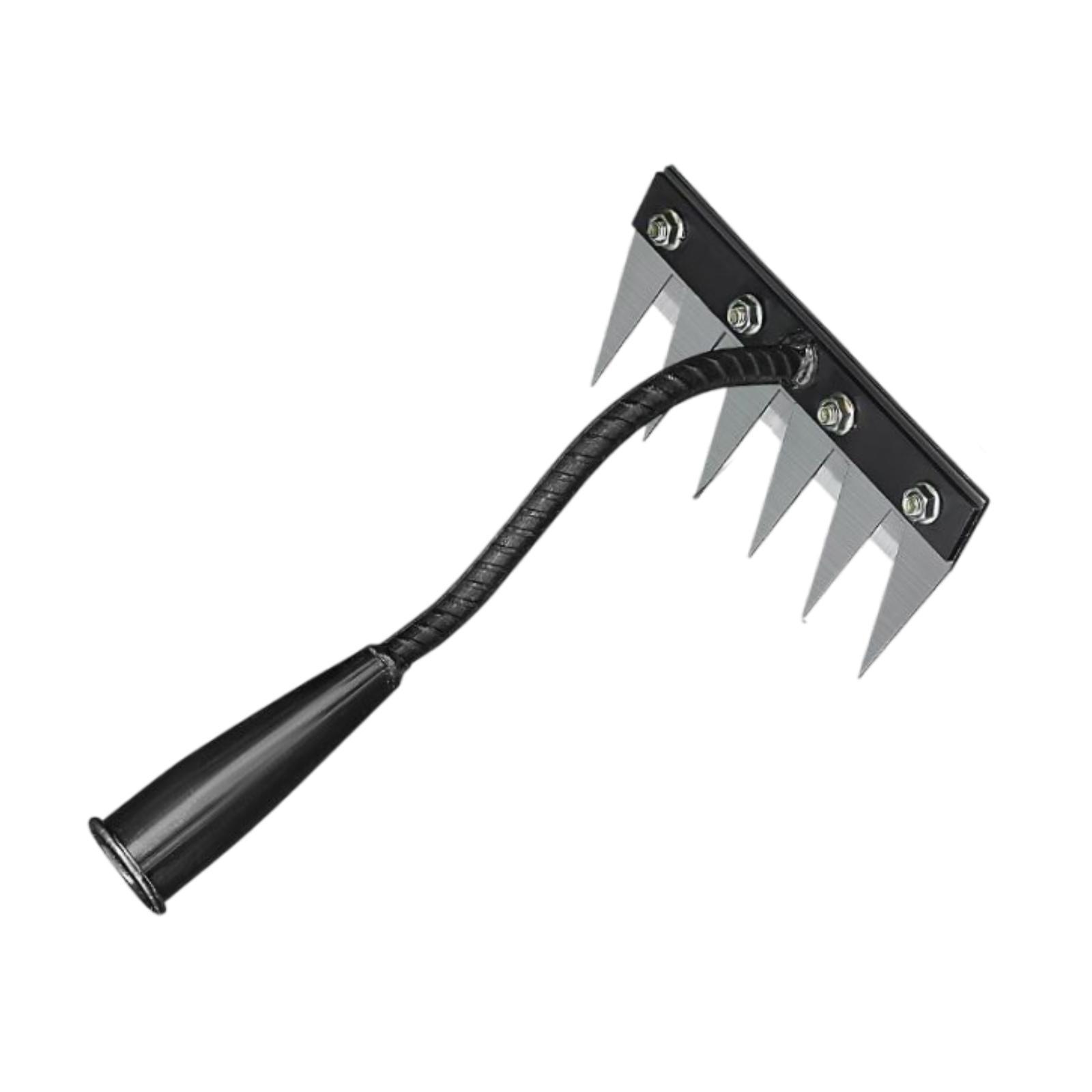 Magideal - Herramienta De Agua De Jardín Herramienta De Remover Herramienta De Servicio Pesado Manejo Ergonómico Herramienta De Extracción De Malezas Para Remojo 6 Dientes