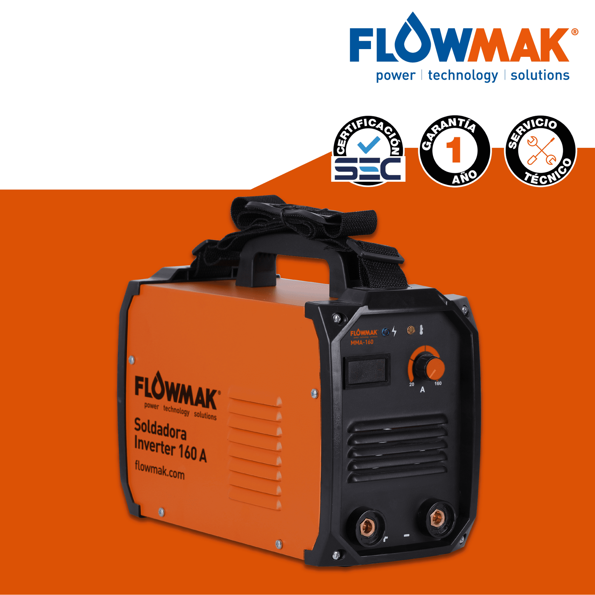 Flowmak - Soldadora Inverter 160 Amperes