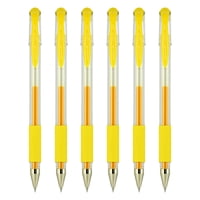 Bolígrafos De Gel Uni-Ball Signo Dx Ultra Micro Point, 0,38 Mm, Tinta Amarilla