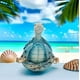 thumbnail image 3 of 2PCS Tortuga de Mar Meditación Yoga Decoración Jardín Figuras Tortuga de Mar Meditando Decoraciones de Playa Costera, Estatuas de Resina Amantes de la Naturaleza, 3 of 3