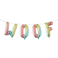 Ruiansi - Globos Con Letras Woof Para Cumpleaños De Animales Y Perros