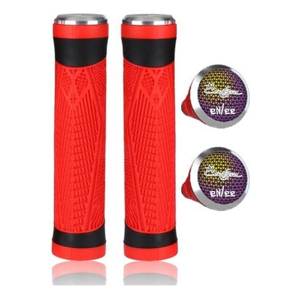 Puños Antideslizantes De Silicona, Fixie, Mtb, Bmx rojo