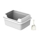thumbnail image 3 of Caja De Arena Para Gatos De Interior Bandeja De Arena Para Gatos Peque?os Animales Conejo Gris M 38x29x18.5cm, 3 of 5