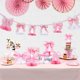thumbnail image 2 of 12 piezas de centros de mesa de panal con moños rosados para cumpleaños, 2 of 3
