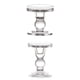 thumbnail image 1 of 2x Candelabros De Vidrio Transparente Candelabro Candelabro, 1 of 4