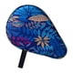 thumbnail image 2 of Funda Para Paleta De Tenis De Mesa, Portátil, Práctica Para Entrenamiento Deportivo, Viaje, Flor Azul, 2 of 5