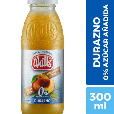 Néctar De Durazno Light 0% Azúcar Añadida Botella 300 Cc Watts