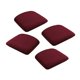 thumbnail image 3 of 4 Fundas Para Sillas De Comedor, Fundas Para Asientos De Sillas De Comedor, Color Rojo Vino Extraíble, 3 of 5