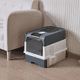 thumbnail image 3 of Portable Foldable Cat Litter Box with Cover - Easy Cleaning, Anti-Splashing, and Includes Plastic Scoop - Perfect for Pet Toilet, 3 of 5