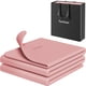 thumbnail image 1 of Esterilla de yoga READAEER plegable de 6 mm de grosor con bolsa de transporte rosa, 1 of 7