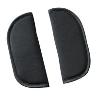 Magideal - 2 Piezas Protectores Cinturón Asiento Almohadilla Hombreras Bebé Con Tela Suave Relleno Transpirable Para Silla Paseo Cochecito Adecuado Para Recién Hombro Negro