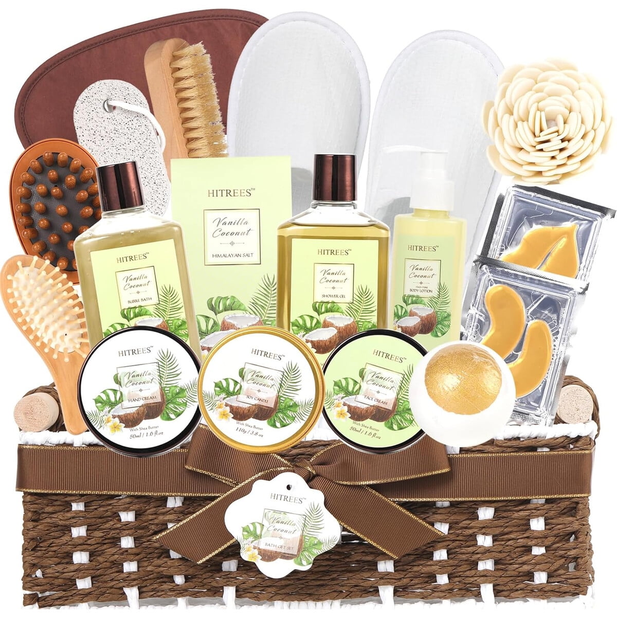 Belle Soufleuir Resperia スキンケアセット Set Spa Hitrees 20 Piezas Vainilla Coco Cuidado Facial | Lider