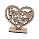 thumbnail image 1 of Decoración De Corazón De Madera, Regalos Para El Día De La Madre De Hija, Adorno De Escritorio Pensativo, Estilo A, 1 of 3