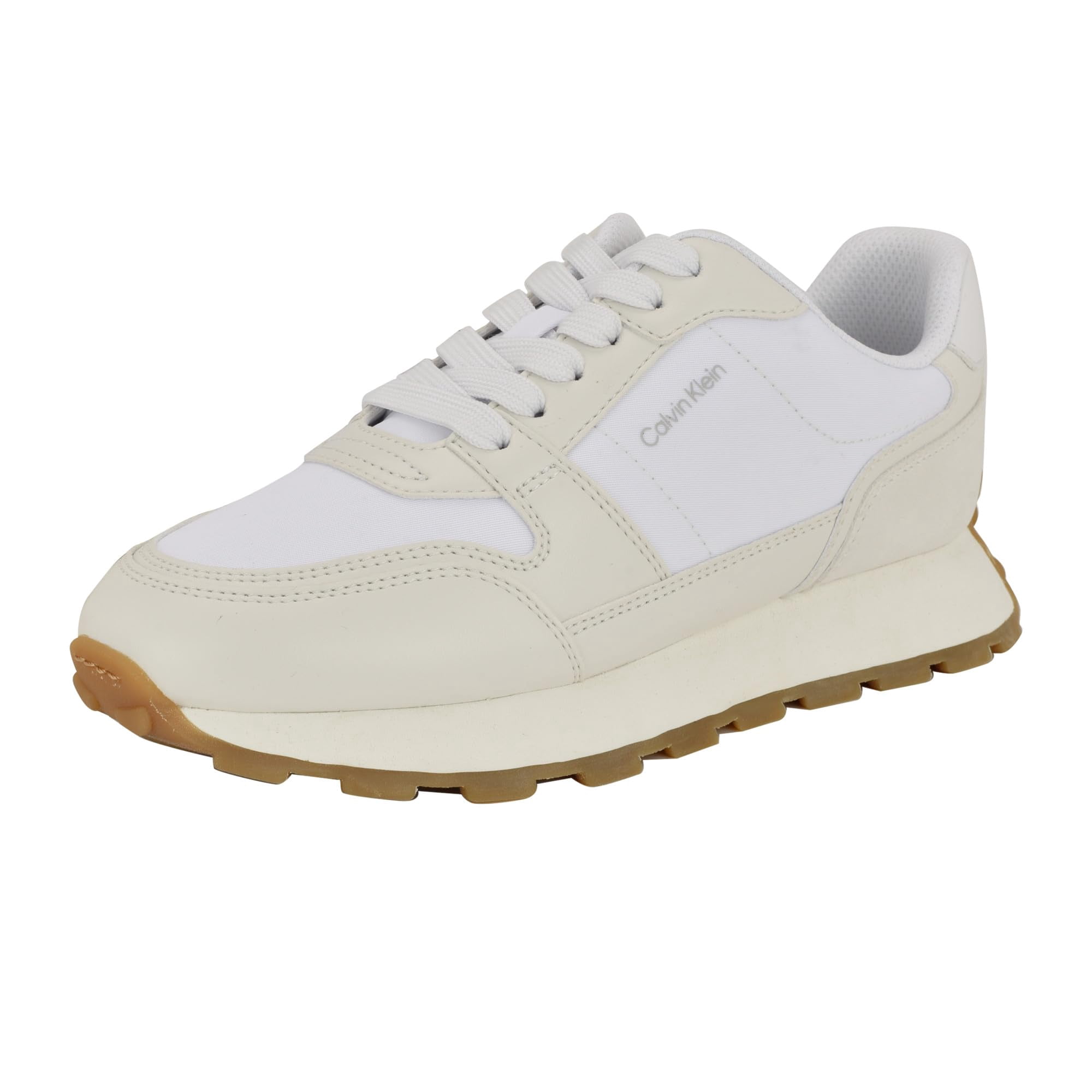Zapatillas Calvin Klein Tulay Blancas Y Beige Para Mujer Talle 5