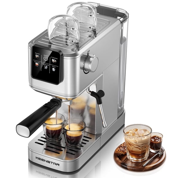 Cafetera Espresso KEENSTAR 20 bares con pantalla táctil y función Cold Brew