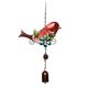 thumbnail image 3 of Decoración De Adorno Colgante De Pájaro De Carillón De Viento De Metal Para Jardín De Casa Rojo, 3 of 5