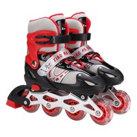 Frc - Patines En Linea Para Niños Ajustables Rojo S