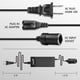 thumbnail image 3 of Adaptador de corriente AC/DC Wagan EL9904 10A 110V 240V a 12V, 3 of 8