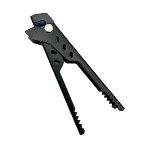 Bothyi - Pinza Para Platos Calefactores, Resistente Al Calor, De Metal, Para Barbacoas, Picnics Al Aire Libre, Color Negro