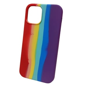 Genérico - Carcasa Silicona Para Iphone 14 Pro Arcoiris Rojo