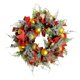 thumbnail image 5 of Guirnalda Colgante De Pared De Corona De Flores De Navidad De 50 Cm Para Vacaciones, Oficina, Jardín, Oro, 5 of 5