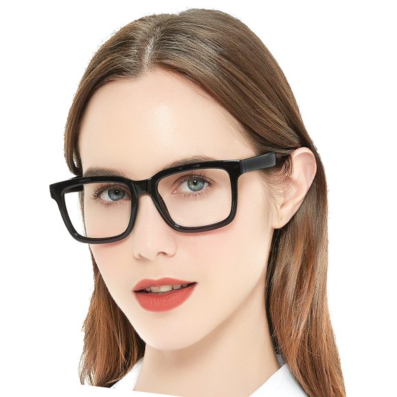 Lentes para Lectura AEZUNI Cuadrados Grandes para Mujer Negro 2.50