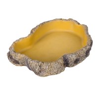 Xusx111 - Reptil Alimentación Cuenca Resina Agua Plato Terrario Alimentación Plato Para Lagartos Tortugas Pets Resistente Al Desgaste Resina Segura Cuenca De Alimentación Para Mascotas (Xs)