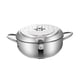 thumbnail image 4 of Olla de Sopa Tempura, Sartén de Aceite con Termómetro, Freidora Tempura Extraíble de Fondo Plano, Freidora de Acero Inoxidable para Anillos de Calamar 24cm, 4 of 5