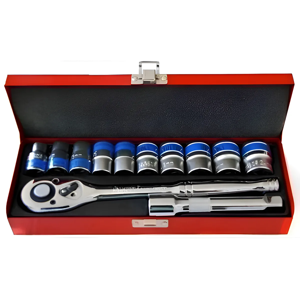 Genérico - Caja De Llaves De Dado Desde La Numero 8 Hasta La 24