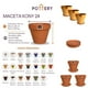 thumbnail image 3 of Set de 3 Maceta Kony 24cm Terra Cobalto y sus platos, 3 of 3