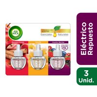 Desodorante Ambiental Kit Repuesto Eléctrico Aceite Manzana - Canela - Vainilla - Counrty Berries Blister 3 Un Air Wick