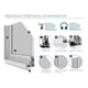 thumbnail image 4 of Ventana Termopanel Pvc Corredera Blanca 100x100cm Dvp, 4 of 5