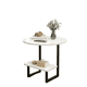 thumbnail image 1 of Mesa Centro Redondo Fierro Madera Living Vanguardia, 1 of 3