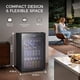 thumbnail image 2 of Refrigerador de bebidas Kismile 132L/145 latas con puerta de vidrio negra, 2 of 3