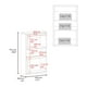 thumbnail image 3 of Mueble Auxilar Muro Baño Eco Blanco Y Fresno, 3 of 3