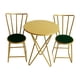 thumbnail image 1 of Juego De Sillas En Miniatura De Casa De Mu?ecas Con Mesa Redonda, Muebles A Escala 1: 6, Dorado, 1 of 5