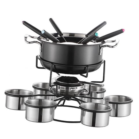 Bothyi - Fondue Pot Set Calentador De Mantequilla Hogar Multiusos Para Festival Boda Camping B