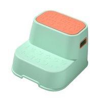 Bothyi - Taburete Escalonado Doble Para Niños Pequeños Taburete Escalonado Para Sala De Juegos Lavabo De Baño De Entrada Verde