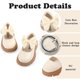 thumbnail image 4 of Zapatos Escolares Wulubaba para Niñas Mary Jane con Lazo – Crema, 4 of 6
