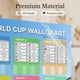 thumbnail image 3 of Póster waveglad Calendario de la Copa Mundial de Fútbol 2026 90x60 cm, 3 of 8