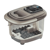 Genérico - Spa Pedicure Pies Masajedor Hidromasaje Antistres Infrarojo Marrón